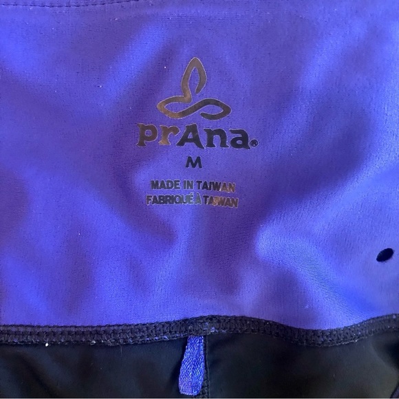 PrAna Cropped Nylon Blend Leggings Size Medium - Picture 5 of 6